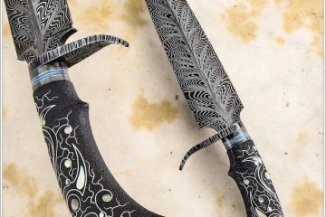 Damascus blade knife