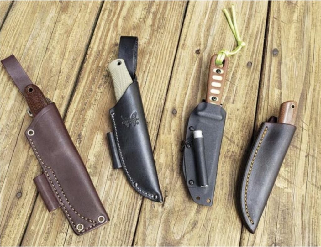 Knife group with sheaths