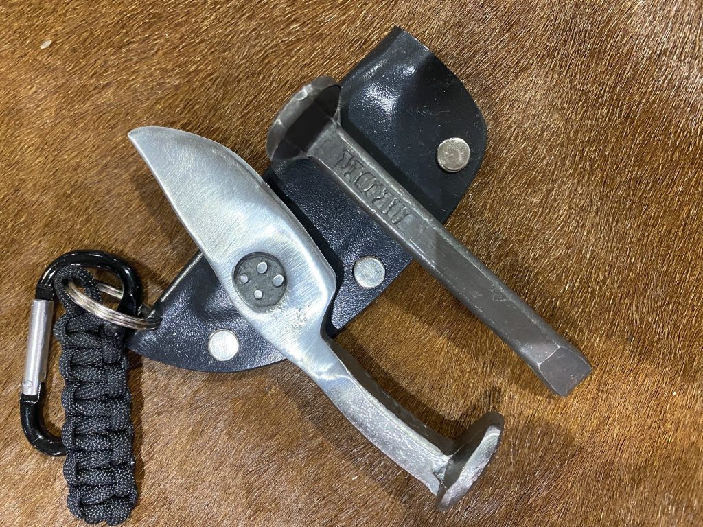 railroad spike keychain knife