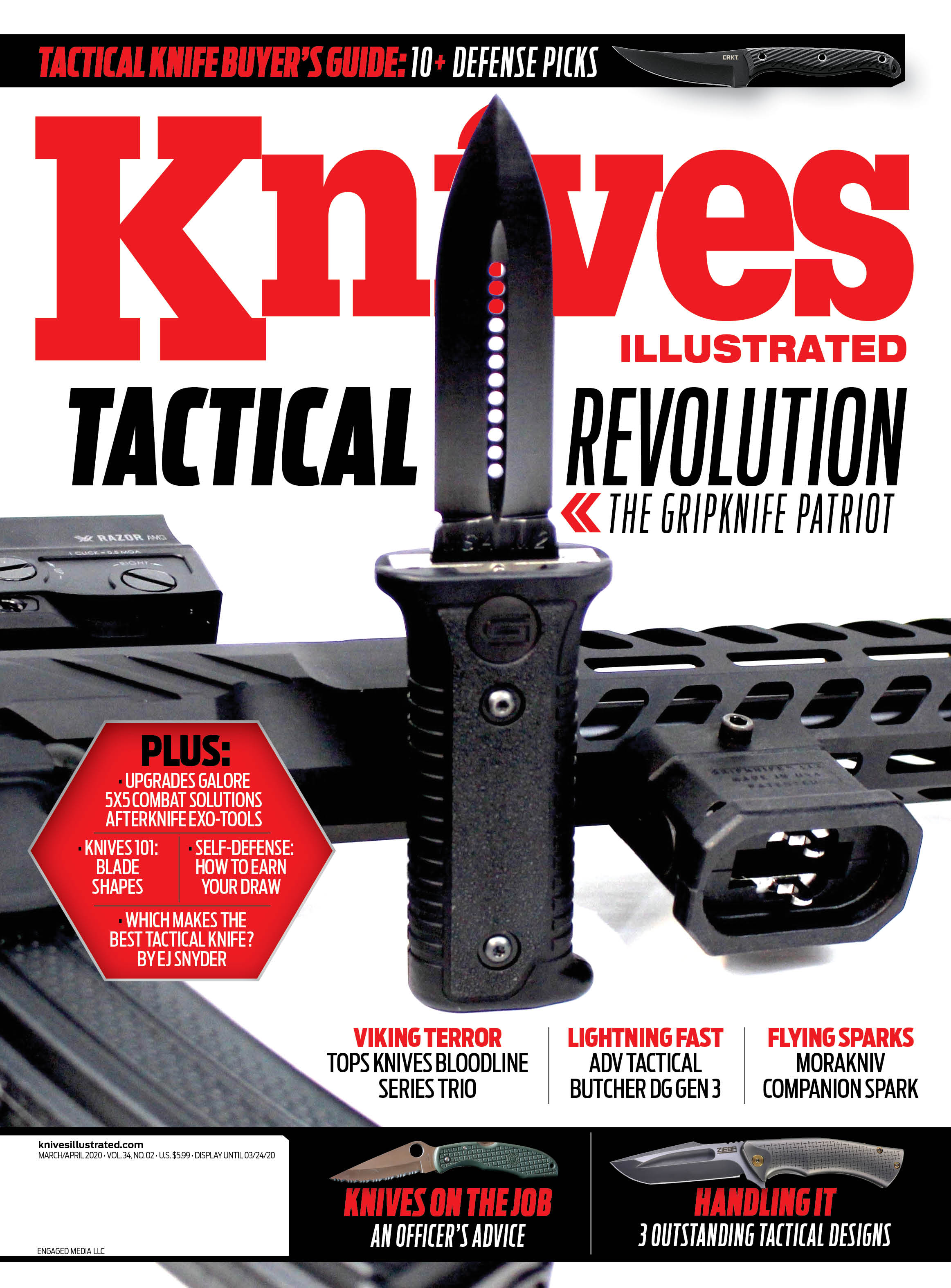 Knives Illustrated magazine March/April 2020 cover image