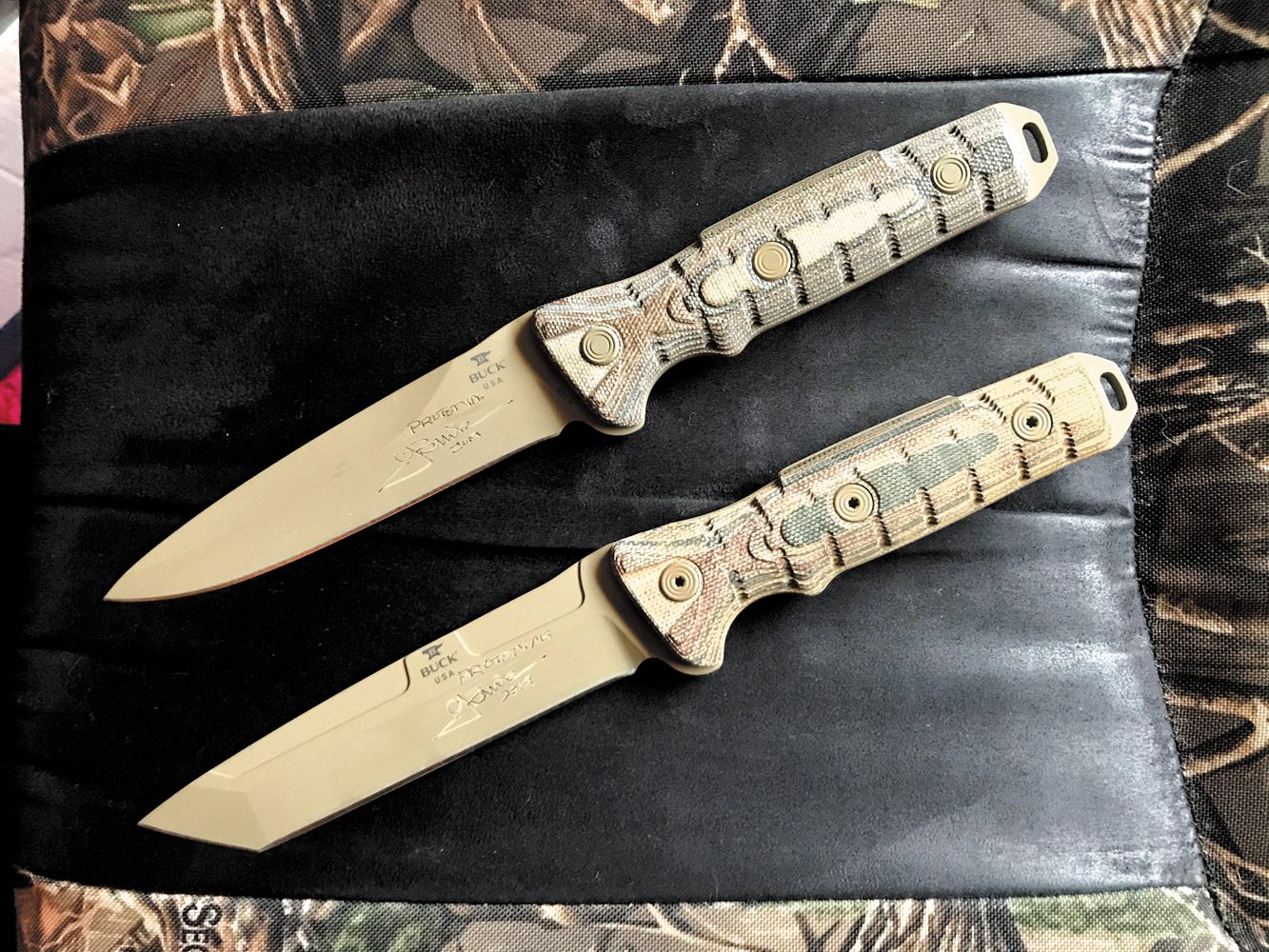 Buck Knives’ new 2020 “GCK” Ground Combat Knives prototype.