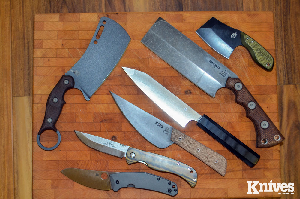 Many kitchen knives