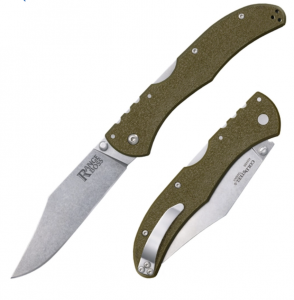Cold Steel Range Boss with green handle.