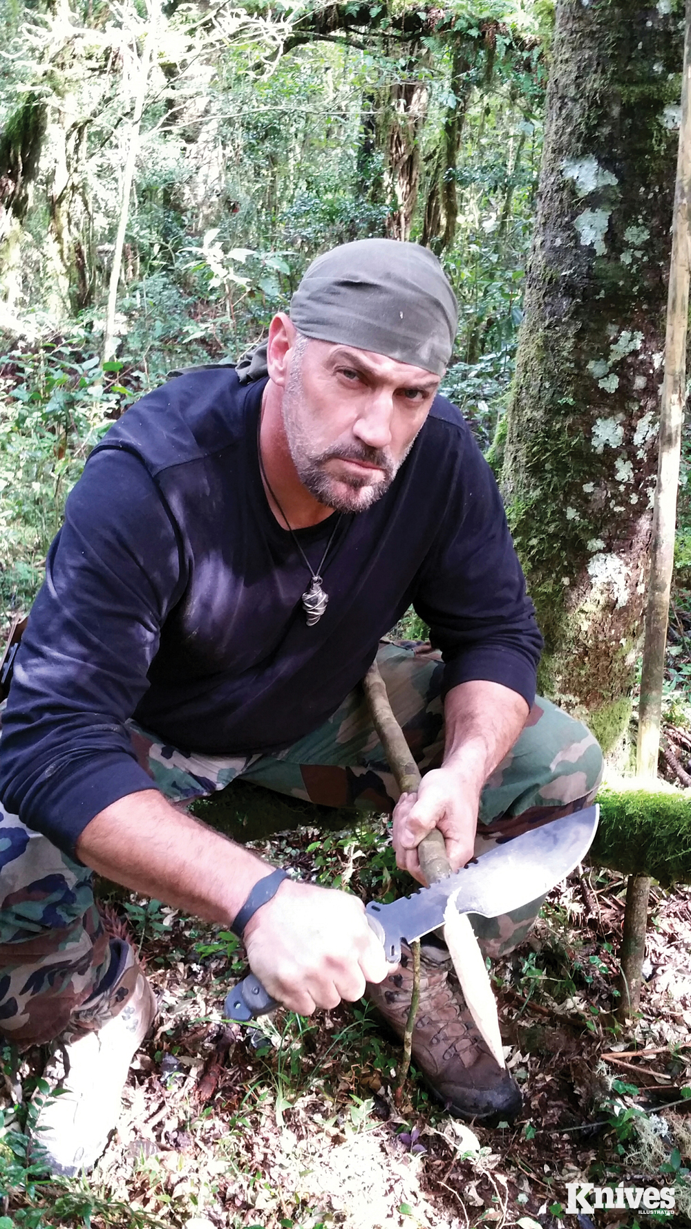 Knives were originally made of flint, rock, bone and obsidian.