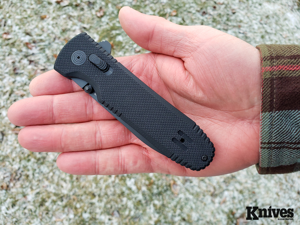 At 4.9 ounces, the SOG Pentagon XR has a solid feel in the hand without being overly heavy.