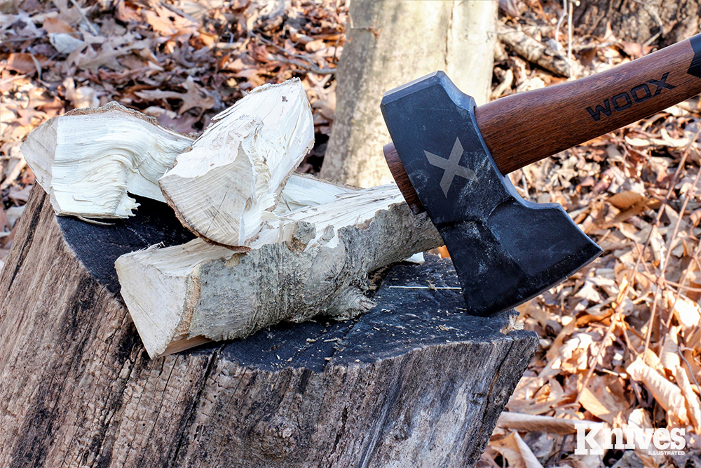 The Woox Forte Axe did a great job at splitting modest-sized firewood.