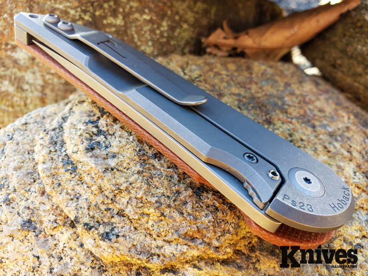 The Radford folder has a very sleek profile and strong pocket clip.