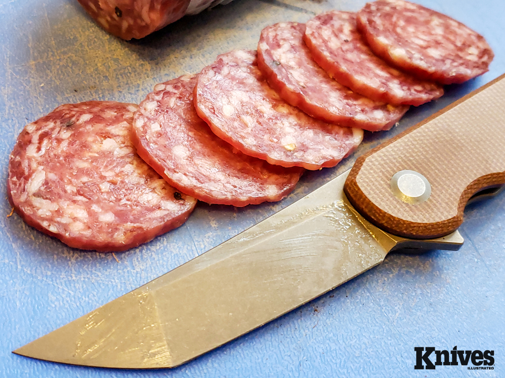 The Radford folder is a superb slicer, making short work of cured meats.