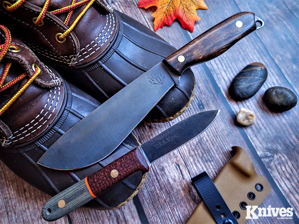 Mini Bolo and GT-3 from Bear Forest Knives, two stunning knives, both in function and appearance.