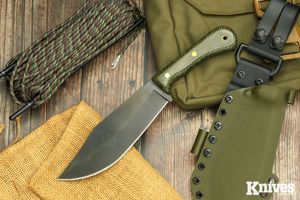 The Wood Butcher is a Bowie inspired knife from Bear Forest Knives.