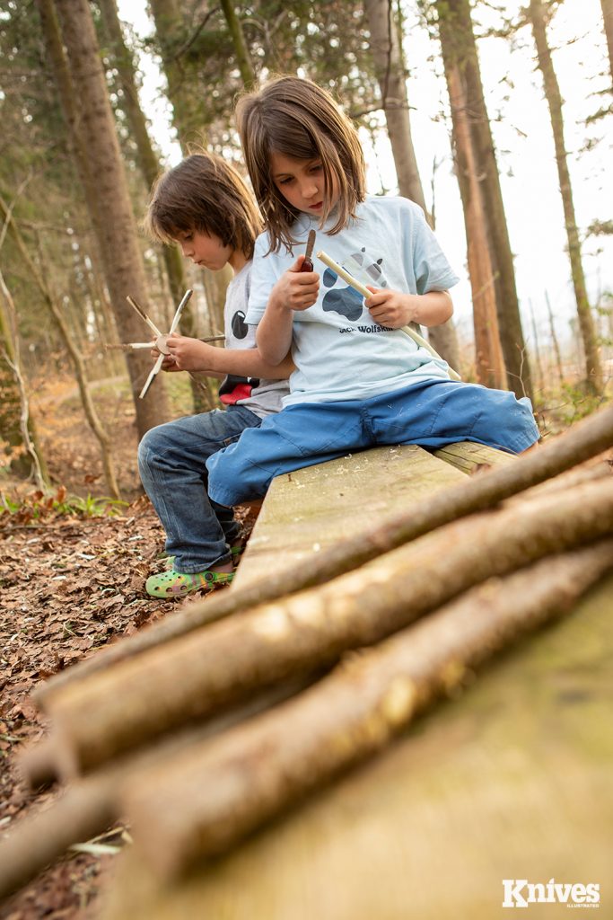 Setting a goal of completing a particular carving project can be a great quiet-time activity for children.