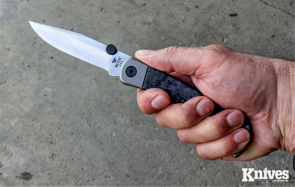 The knife fits the hand well and is long enough so you can grasp it several ways as needed.