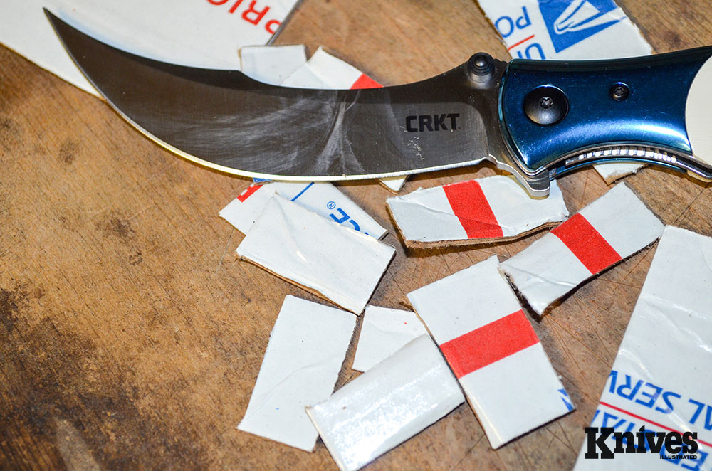 The Ritual was definitely up to the task of processing cardboard down into smaller pieces, both with and against the grain of the corrugation.