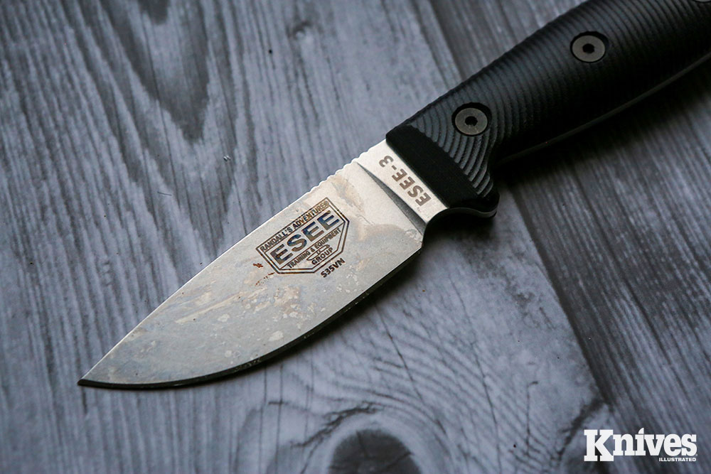 Even S35VN steel can patina from acidic vegetables.