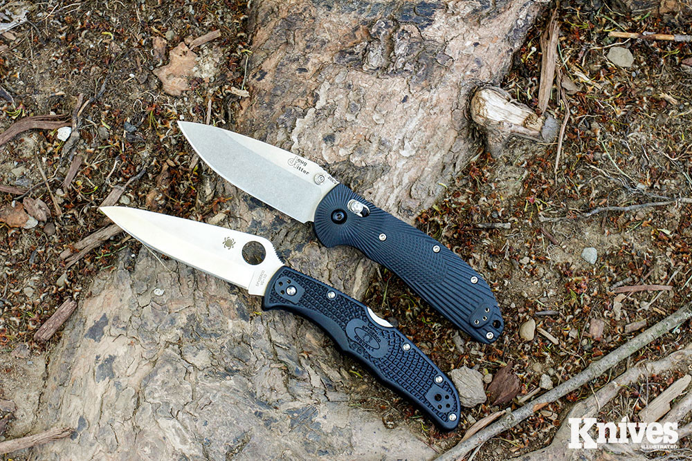 Doug Ritter RSK MK1-G2 by Hogue (top) and the Spyderco Endura