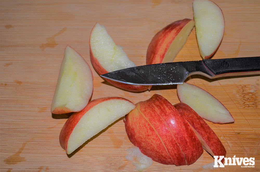 A quick snack was easily sliced up with the Scalpel.