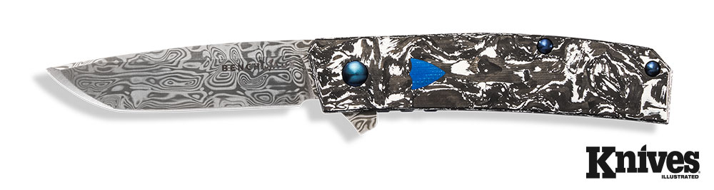 No area of this knife can be considered “plain,” from the decorative handle to the BiFrost pattern on the blade itself.