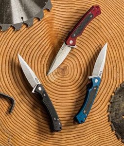 W.R. Case & Sons presented their new EDC knives: the Marilla (shown) and the Kinzua.