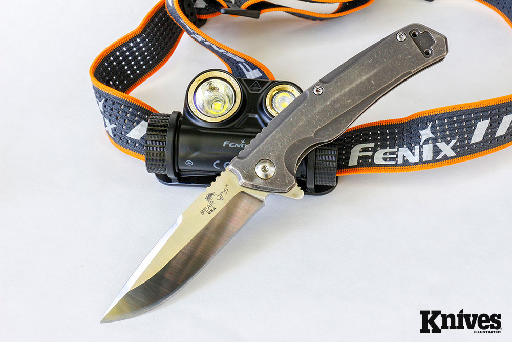 The Bear Ops Rancor VII 4-inch Titanium Flipper makes a great, lightweight EDC knife that’s both capable and easy to carry. The 3-inch drop-point blade of S35VN steel is sized and configured right for a multitude of cutting chores.