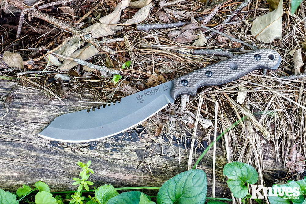 The Brush Wolf borrows from the old Nessmuk design and makes a great all-around backcountry knife.