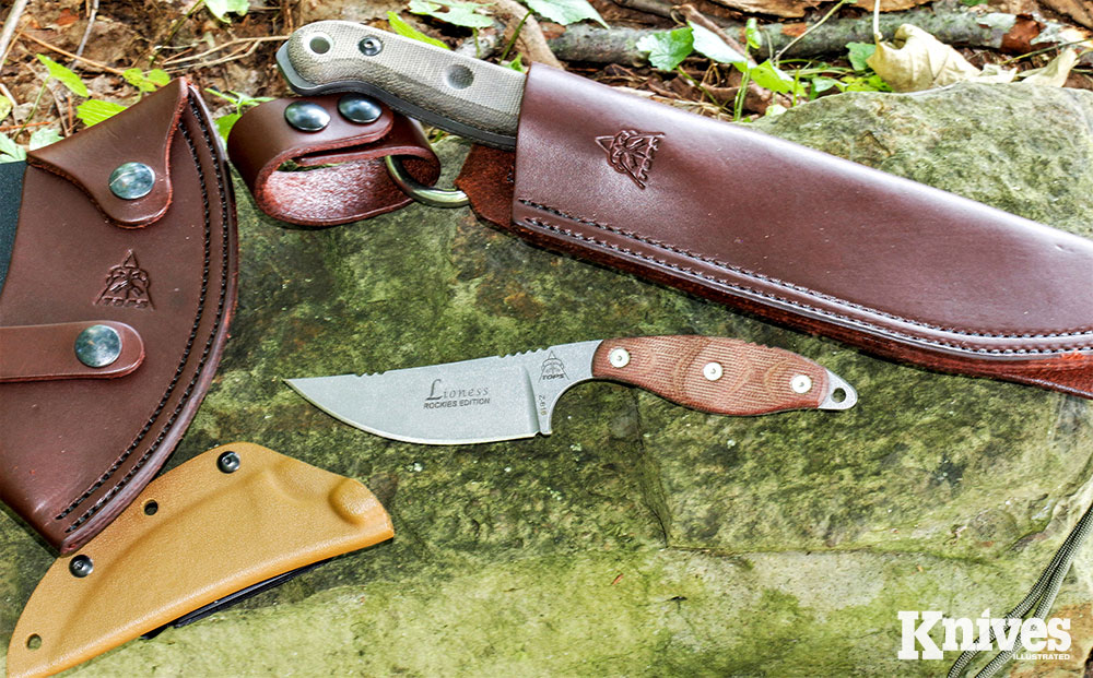 The TOPS Lioness is a pocket-sized fixed blade that the author frequently carries. 