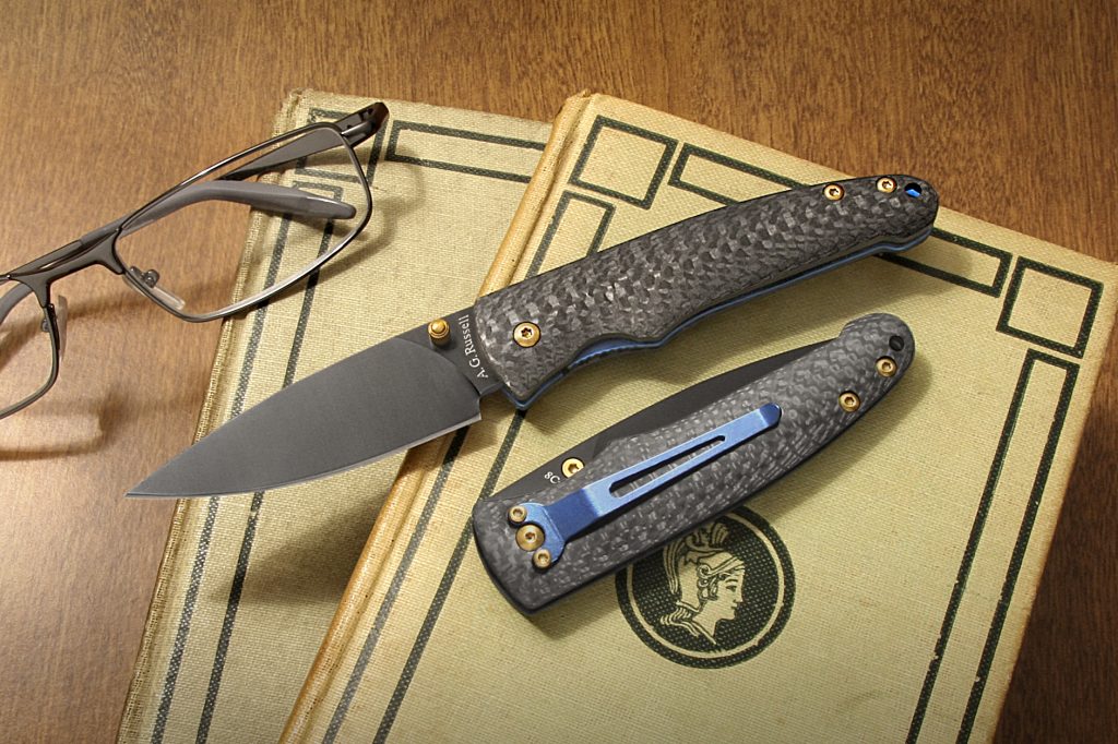 AG Russell knife with carbon fiber handle