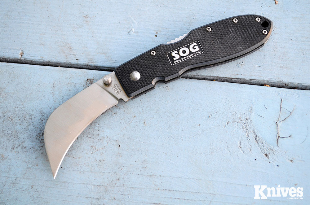 The Contractor IV from SOG is an example of a hawkbill blade.