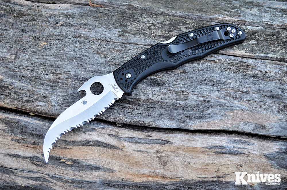 The Matriarch 2 from Spyderco is an example of a reverse S blade