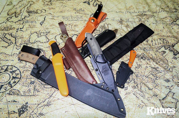 Black Kydex Knife Sheath Sized to Fit - Knives for Sale