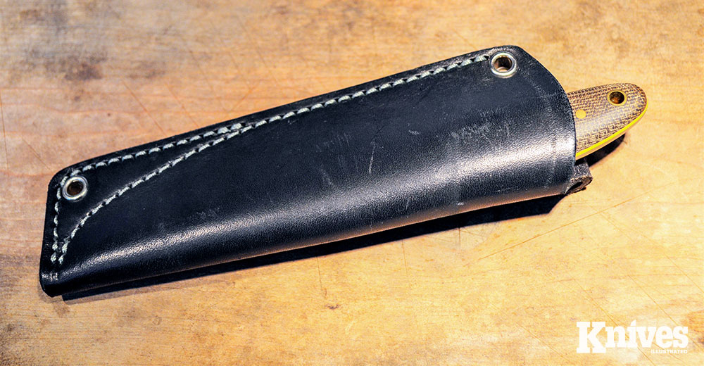 Pouch style leather sheath