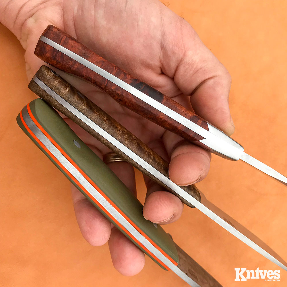 These knives by the author, Jason Fry, illustrate quality mid-level fit and finish.