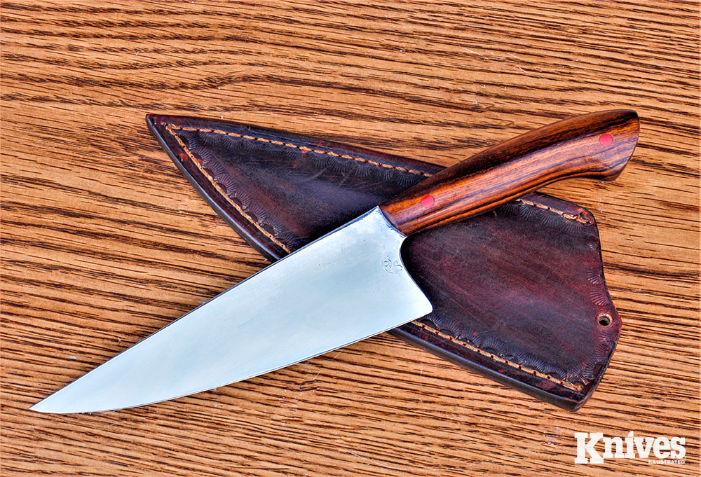 The blade of the Camp-to-Kitchen Knife, at 6.5 inches, provides for a knife that handles well and is large enough to tackle most any camp meal prep you’re likely to face.