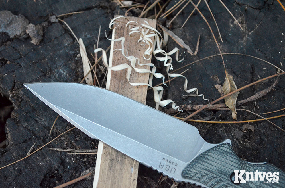Even after plenty of use, the Attleboro produced fine feather stick curls.
