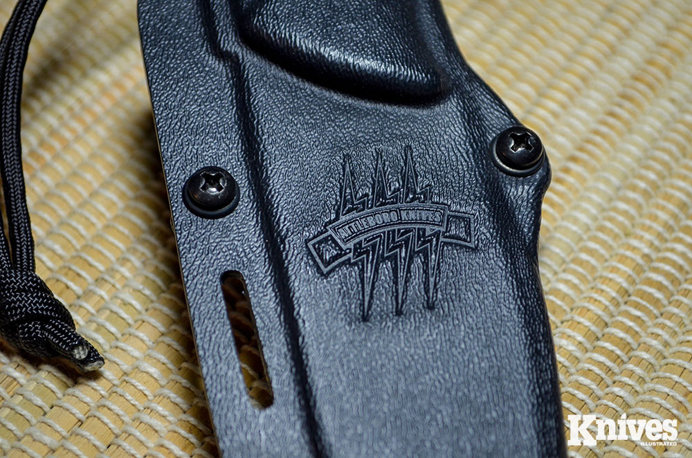 The company stamped its Attleboro Knives logo on the front of the sheath.