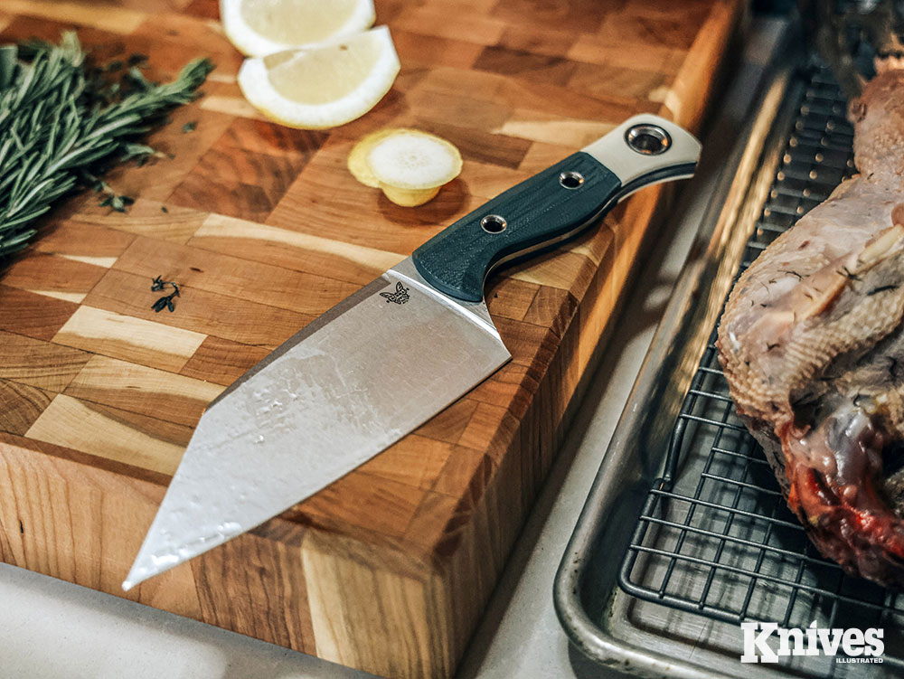 The shape of the Station Knife’s blade lends itself well to tasks for which you’d normally choose a larger and or smaller knife.