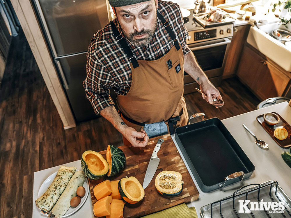 Executive Chef Kyle Mendenhall provided his input in the design of the Station Knife as it was being developed.