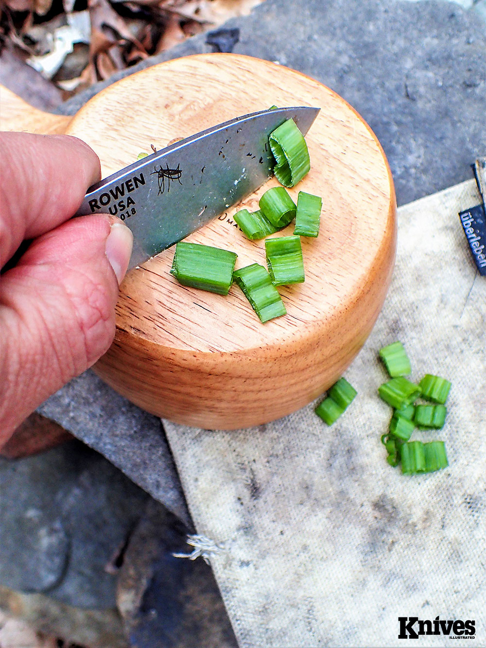 The Lore Kuksa by Überleben doubles as a small cutting board.