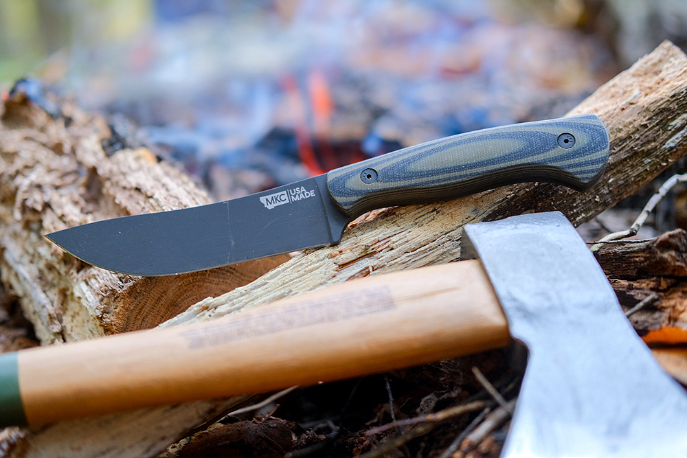 The MKC Stonewall was designed to be an all-purpose knife for the woodsman, able to do camp chores, food prep, and game processing.
