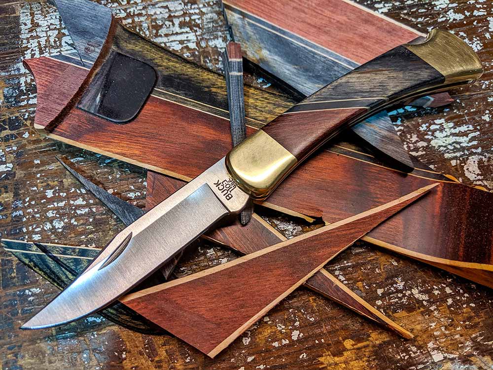 Modified Buck 110 folding hunter