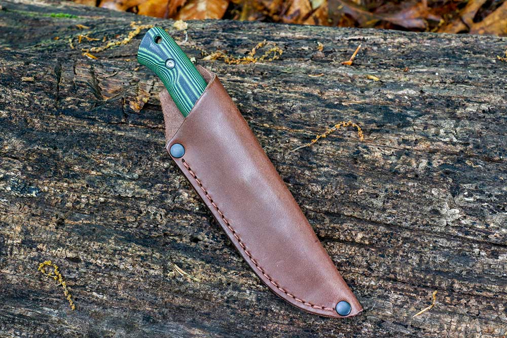 leather pouch-style sheath