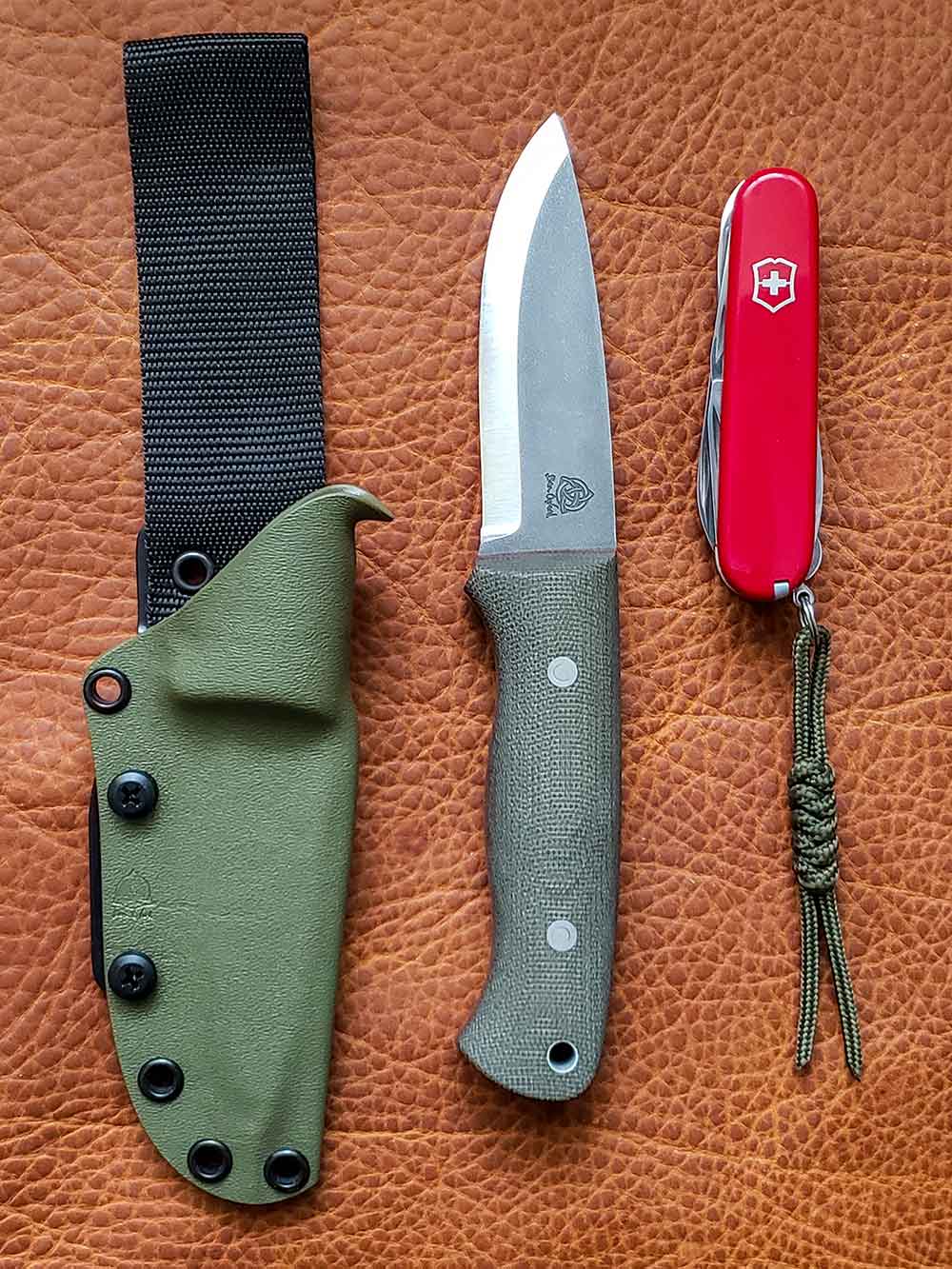 “E-Trapper” is shown with a standard Swiss Army Knife for size reference