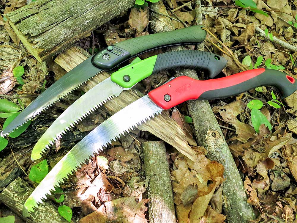 Three Survival folding saws