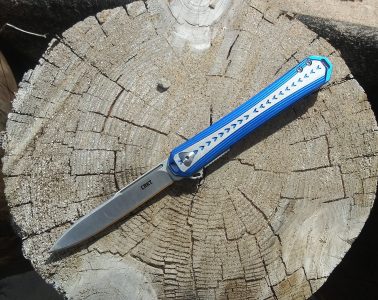 knife on stump