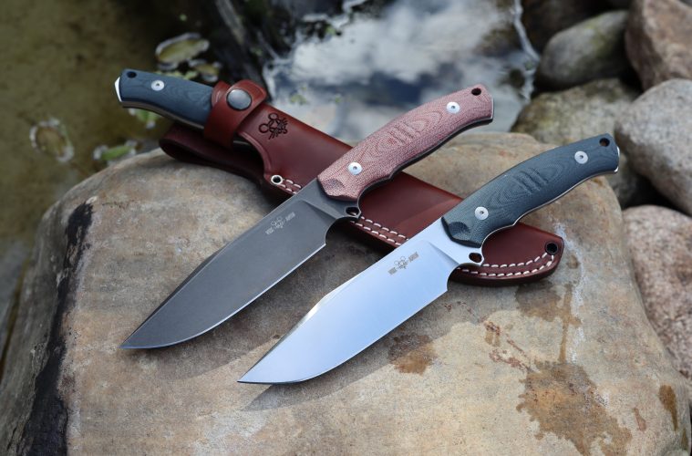 two fixed-blade knives