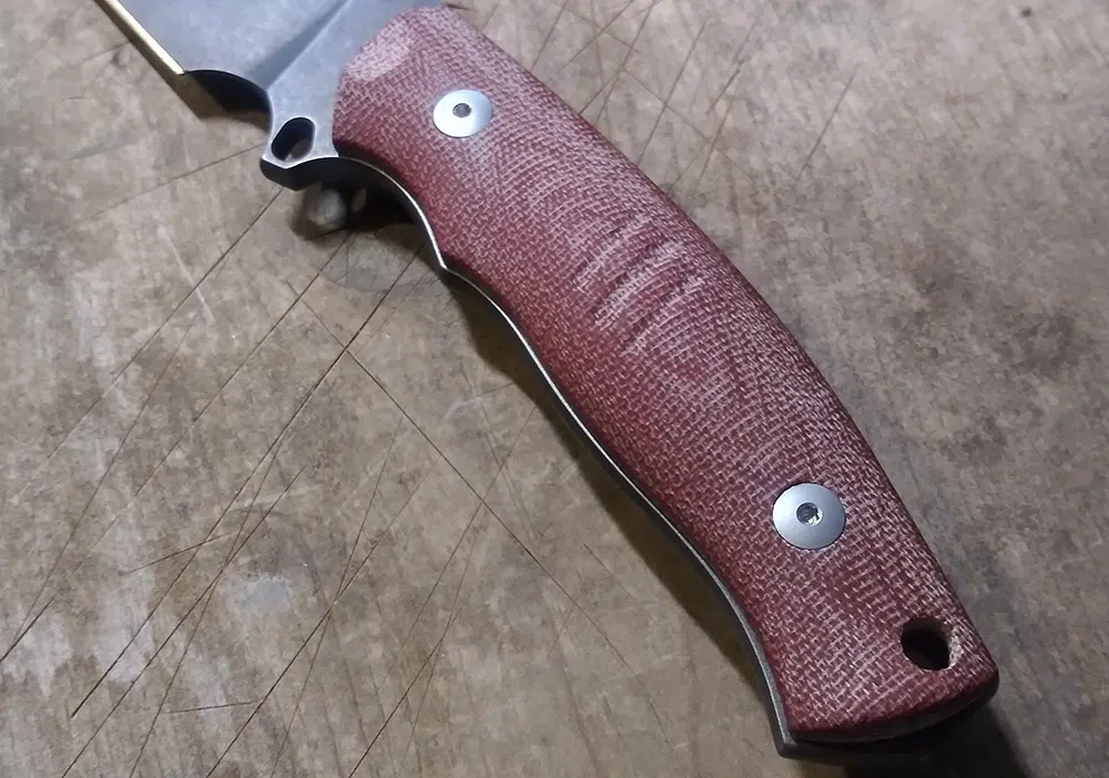 GMF4 - Red Canvas Micarta – GiantMouse